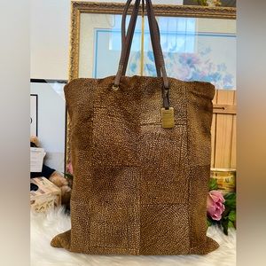 Borbonese Vintage Shopper Bag Redwall Special Edition